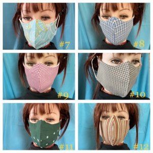 Men Unisex 6 for $24 Face Masks lot 100% cotton OS